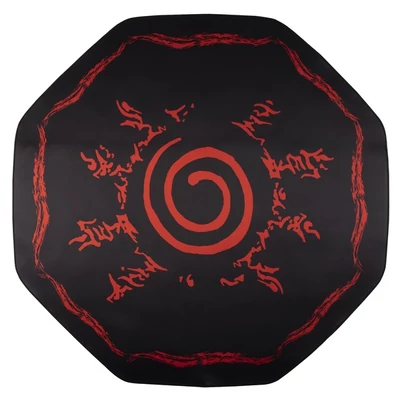 KONIX - NARUTO "Symbol" Gaming Szőnyeg kör alakú 1000x1000mm, Fekete-Piros