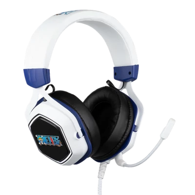 KONIX - ONE PIECE 7.1 Fejhallgató Vezeték Nélküli Gaming Stereo, Mikrofon, Fehér