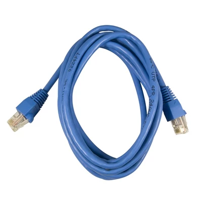 LEGRAND patch kábel RJ45-RJ45 Cat6 árnyékolt (F/UTP) LSZH (LSOH) 0,5 méter kék d: 4,2mm AWG28 LCS3