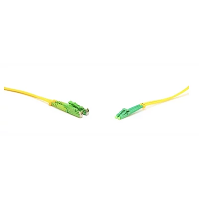 LINKEASY E2000/APC-LC/APC SM duplex patch kábel, OS2 G657.A1 fiber, LSOH 2m