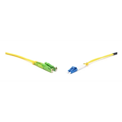 LINKEASY E2000/APC-LC/PC SM duplex patch kábel, OS2 G657.A1 fiber, LSOH 1m