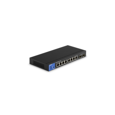 LINKSYS Switch LGS310MPC, 8x1000Mbps, 2x1G SFP , POE+ 110W (8-Port Business managed Gigabit POE+ Switch + 2 SFP port)
