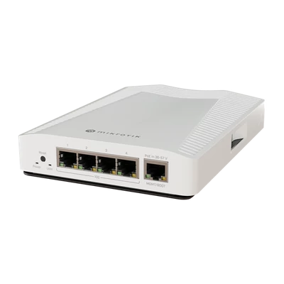 MIKROTIK Cloud Router Switch 1x1000Mbps + 4x10Gbit SFP+, Menedzselhető, Asztali - CRS304-4XG-IN