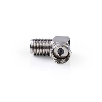 Nedis CSGP41942ME F adapter 90°,  F dugó - F aljzat, 10db/csomag