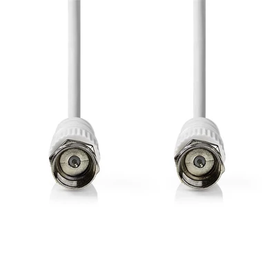 Nedis F csatlakozós koax kábel, 75 Ohm, dupla árnyékolás, 1.5m