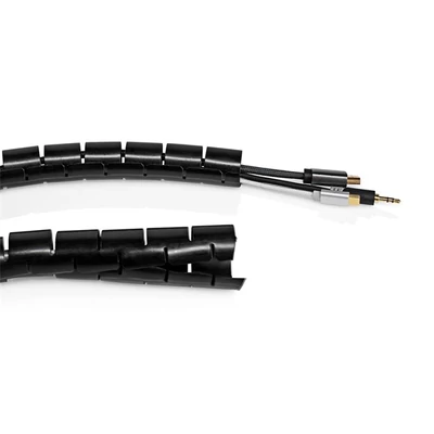 Nedis SWB KS-10BLACK kábelrendező spirál 60mm, hossz: 10m