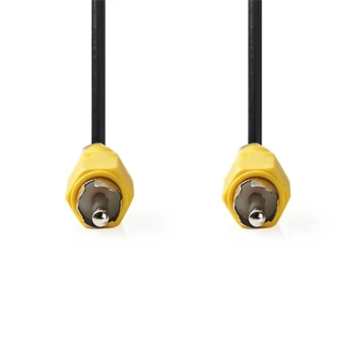 Nedis CVGL24100BK50 composite videó kábel, RCA dugó - RCA dugó, hossz 5m