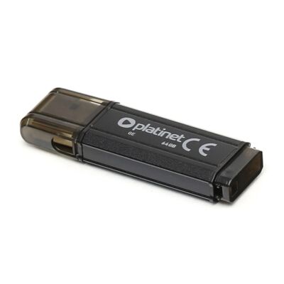 PLATINET Pendrive 64GB,  V-Depo, USB 2.0, fekete