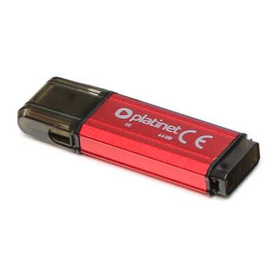 PLATINET Pendrive 64GB,  V-Depo, USB 2.0, piros