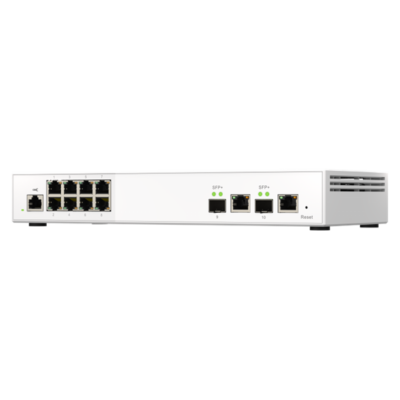 QNAP Switch QSW-M2108-2C 10-port, 8x2.5GbE, 2x10GbE SFP+/RJ45 Combo Ports,  Web Managed