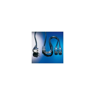 ROLINE kábel Hálózati tápkábel Y-Power Cable, 2x straight IEC Connector 2 m