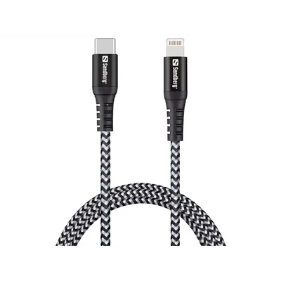 SANDBERG USB-C tartozék, Survivor USB-C PD Lighting kábel 1m