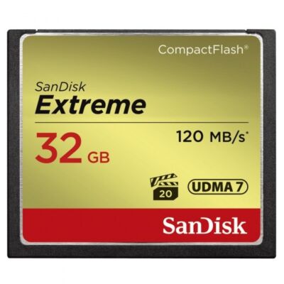 SANDISK 124093, CF Extreme kártya 32 GB, 120MB/sec.