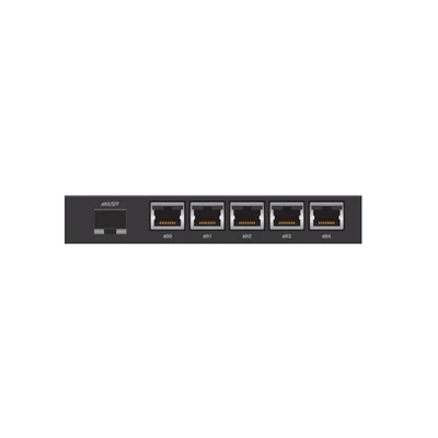UBiQUiTi EdgeRouter 5x1000Mbps (passive POE) + 1x1000Mbps SFP, Asztali - ER-X-SFP