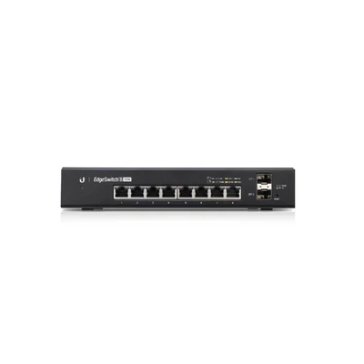 UBiQUiTi EdgeSwitch 8x1000Mbps (POE+) + 2x1000Mbps SFP, Menedzselhető, Rackes - ES-8-150W