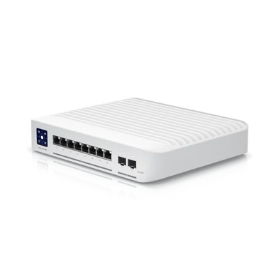 UBiQUiTi Switch 8x2500Mbps (8xPOE+) + 2x10Gbps SFP+, Falra rögzíthető, Menedzselhető, Asztali - USW-ENTERPRISE-8-POE