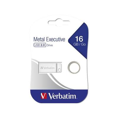 VERBATIM Pendrive, 16GB, USB 2.0,  "Exclusive Metal"