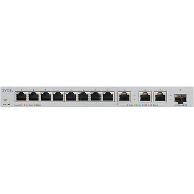ZYXEL Switch 11x1000Mbps (3x10G) + 1xGigabit SFP+, Fémházas Webmenedzselhető, XGS1250-12-ZZ0101F