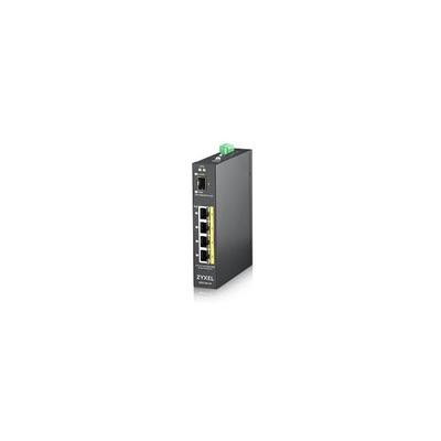 ZYXEL Switch Ipari 4x1000Mbps (4xPOE) + 1xGigabit SFP, RGS100-5P-ZZ0101F
