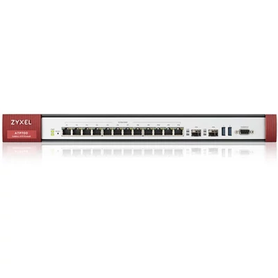 ZYXEL Tűzfal 12xLAN/DMZ(1000Mbps) + 2xSFP + 2xUSB, Rackes + 1év UTM Bundle, ATP700-EU0102F
