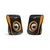 GENIUS 2.0 Hangszóró SP-Q180 3.5mm Jack+ USB 6 Watt Fekete/Narancs