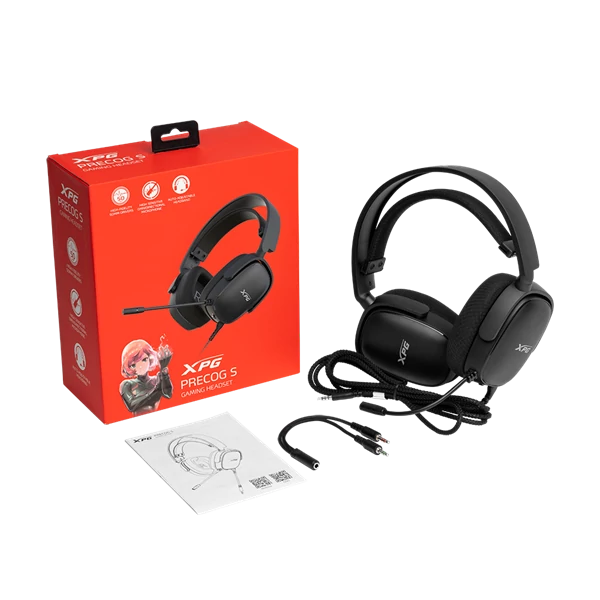 ADATA XPG Fejhallgató Precog S, 3,5mm Jack, Fekete