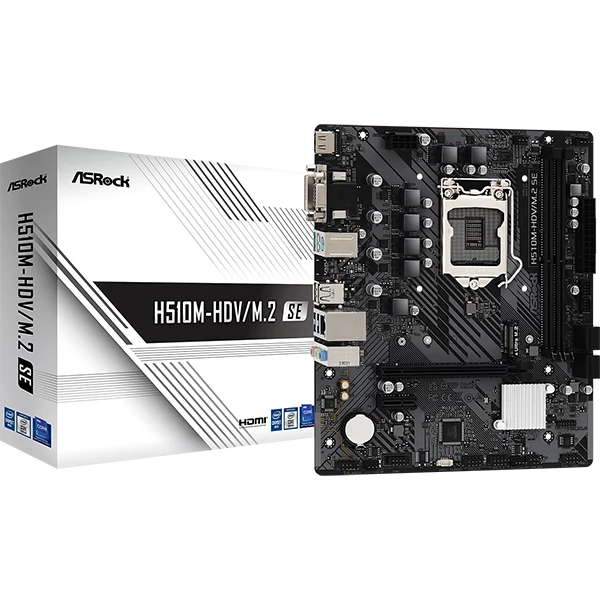 ASROCK Alaplap S1200 H510M-HDV/M.2 SE INTEL H470, mATX