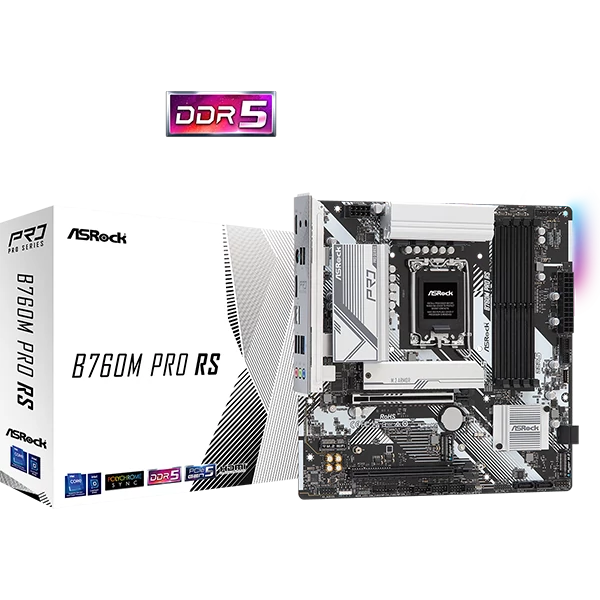 ASROCK Alaplap S1700 B760M PRO RS INTEL B760, mATX