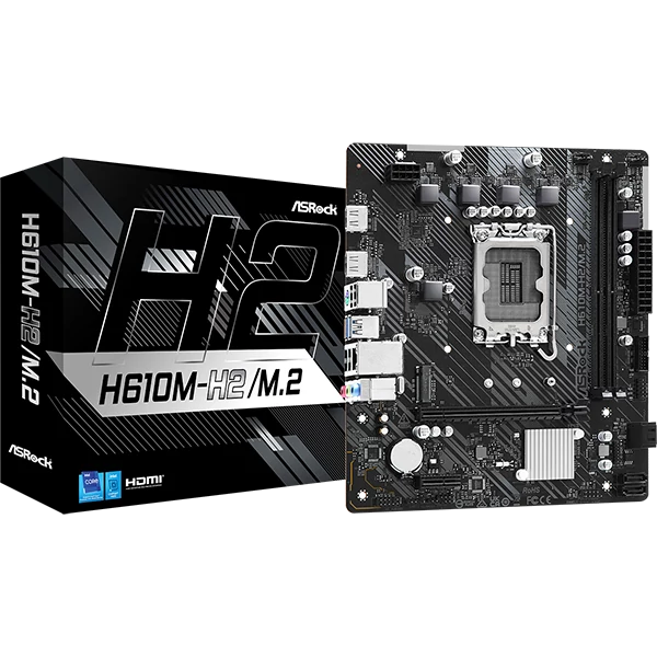 ASROCK Alaplap S1700 H610M-H2/M.2 INTEL H610, mATX