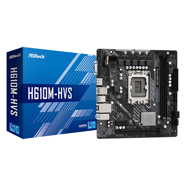 ASROCK Alaplap S1700 H610M-HVS INTEL H610, mATX