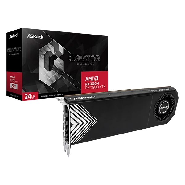 ASROCK Videokártya PCI-Ex16x AMD RX 7900 XTX CREATOR 24GB DDR6 OC