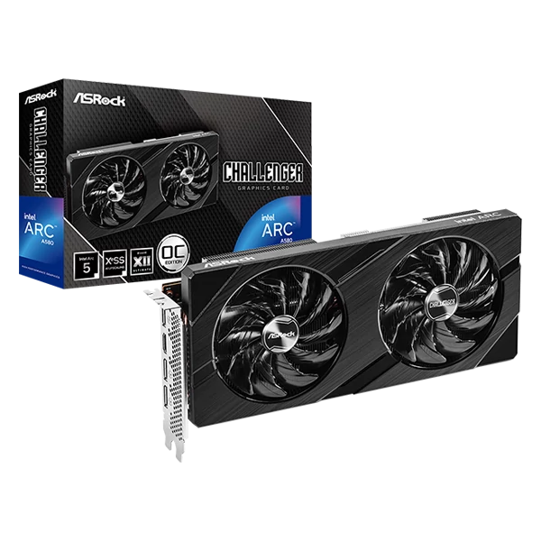 ASROCK Videokártya PCI-Ex16x INTEL ARC A580 CHALLENGER 8GB DDR6 OC