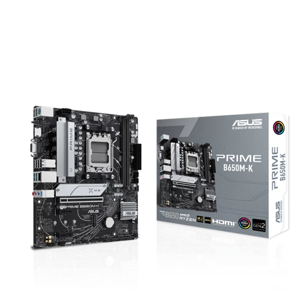 ASUS Alaplap AM5 PRIME B650M-K AMD B650, mATX