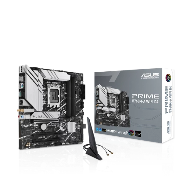 ASUS Alaplap S1700 PRIME B760M-A WIFI D4 INTEL B760, mATX