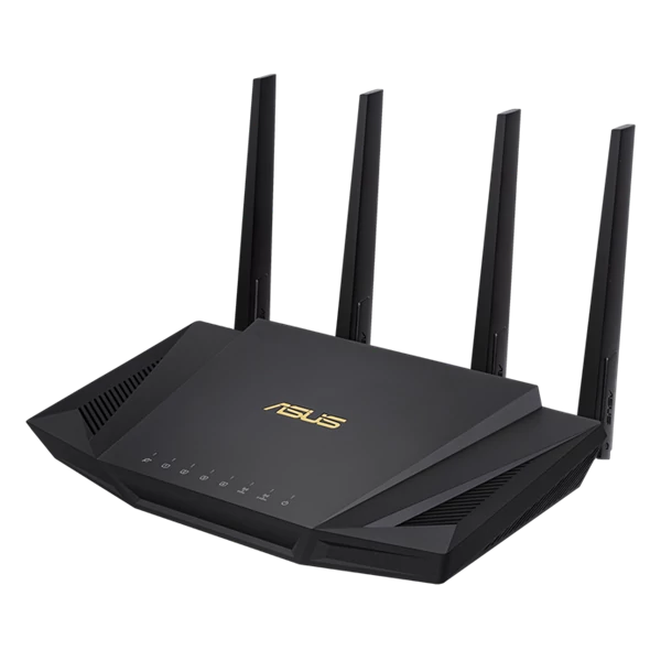 ASUS Wireless Router Dual Band AX3000 1xWAN(1000Mbps) + 4xLAN(1000Mbps) + 1xUSB, RT-AX58U V2
