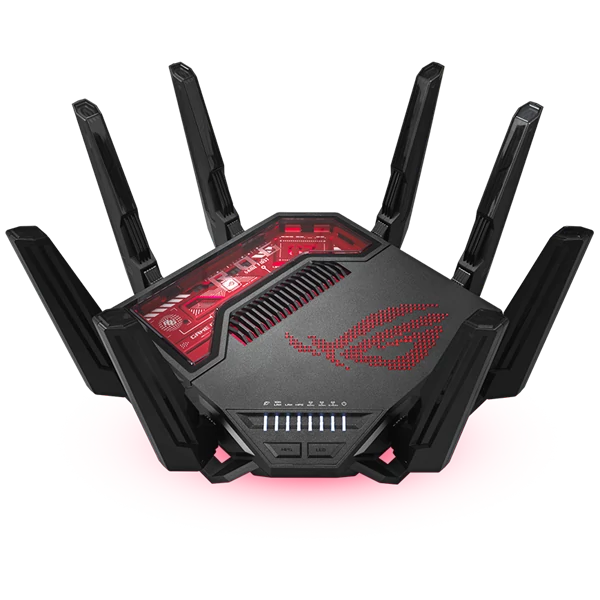 ASUS Wireless Router Tri Band BE19000 2xWAN(1x10Gbps,1x2.5Gbps) + 5xLAN(1x10Gbps,3x2.5Gbps,1x1Gbps) + 2xUSB, GT-BE19000
