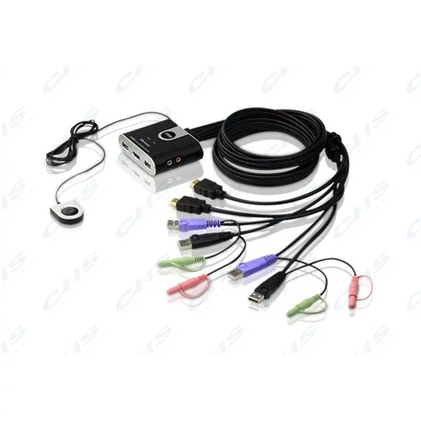 ATEN KVM Switch 2PC HDMI+audio