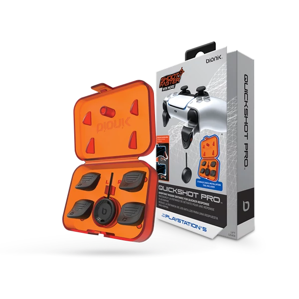 BIONIK PS5 Kiegészítő Quickshot Pro Kontroller Ravasz csomag, BNK-9059