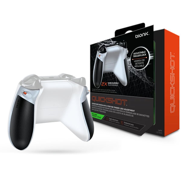 BIONIK XBOX One Kiegészítő Quickshot Pro Kontroller Ravasz csomag fehér & szürke, BNK-9022