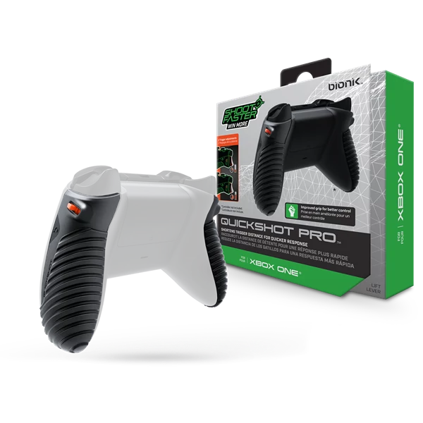 BIONIK XBOX One Kiegészítő Quickshot Pro Kontroller Ravasz csomag fekete, BNK-9076