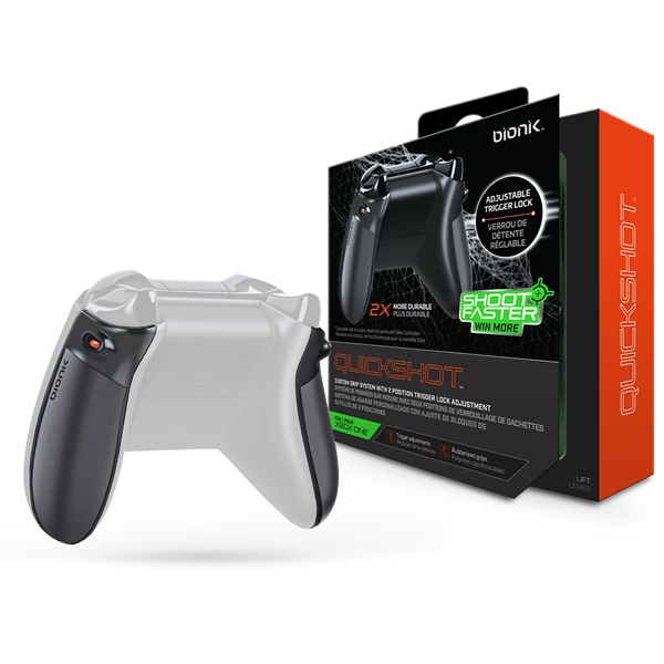 BIONIK XBOX One Kiegészítő Quickshot Pro Kontroller Ravasz csomag fekete & szürke, BNK-9011