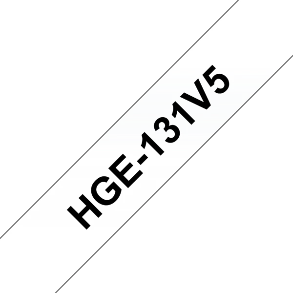 BROTHER szalag HGe-131, Átlátszó alapon Fekete, Nagy sebességű, 12mm  0.47