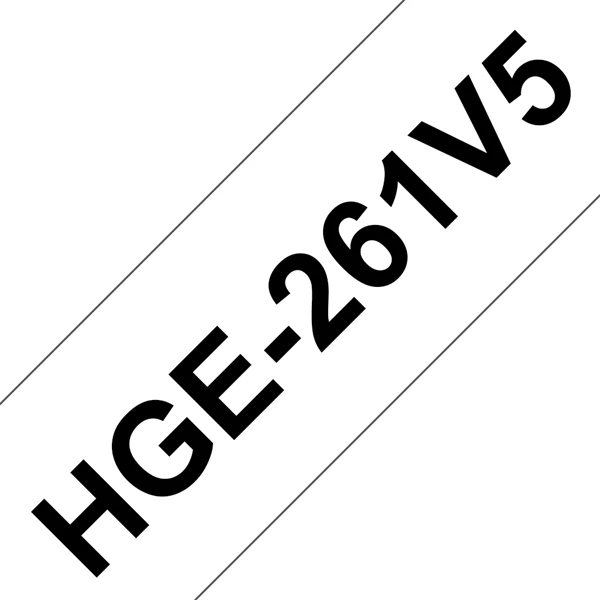 BROTHER szalag HGe-261, Fehér alapon Fekete, Nagy sebességű, 36mm  1.4