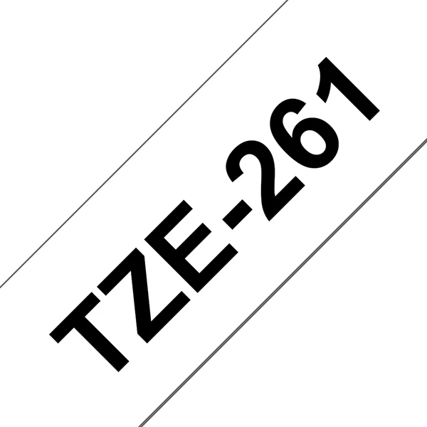 BROTHER szalag TZe-261, Fehér alapon Fekete, Laminált, 36mm  1.4