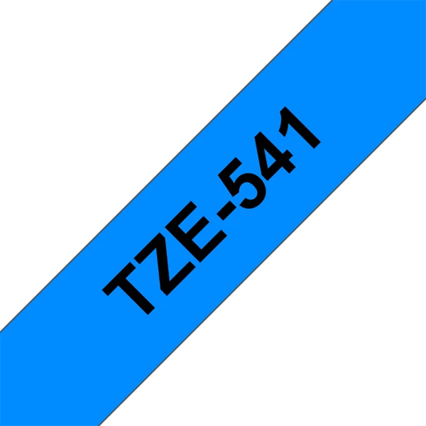 BROTHER szalag TZe-541, Kék alapon Fekete, Laminált, 18mm  0.7