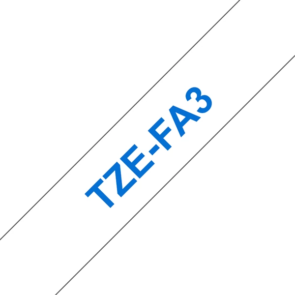 BROTHER szalag TZe-FA3, Fehér alapon Kék, Szövet szalag, 12mm  0.47
