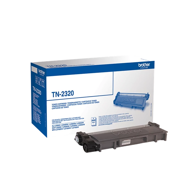 BROTHER Toner TN-2320, Nagy töltetű - 2600 oldal, Fekete