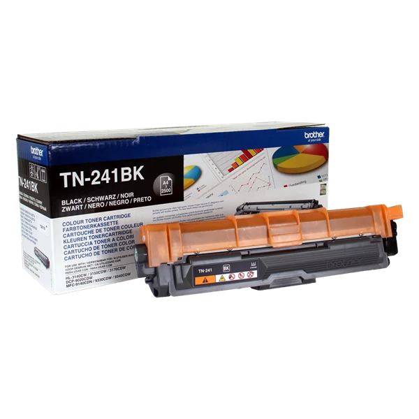 BROTHER Toner TN-241BK, 2500 oldal (ISO/IEC 19798), Fekete