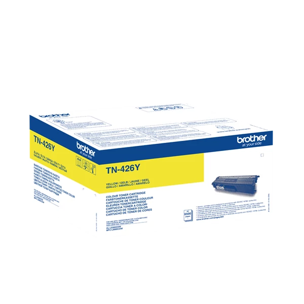 BROTHER Toner TN-426Y, Szuper Nagy töltetű - 6500 oldal, Sárga
