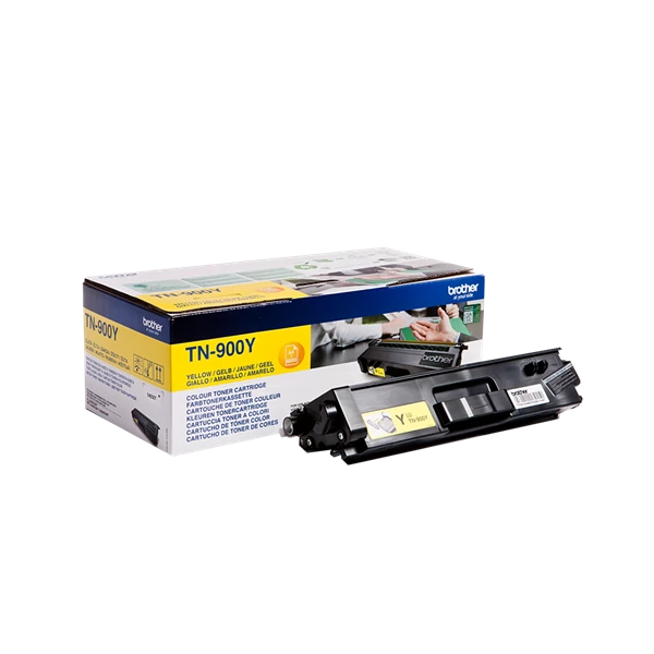 Brother Toner TN-900Y, Szuper nagy töltetű - 6000 oldal, Sárga